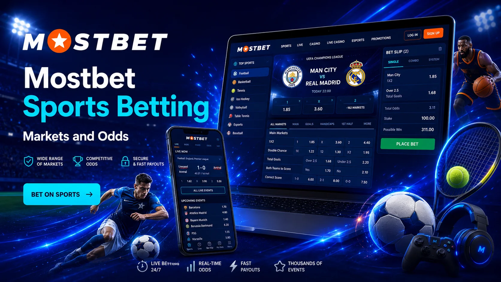 Mostbet sports — section overview